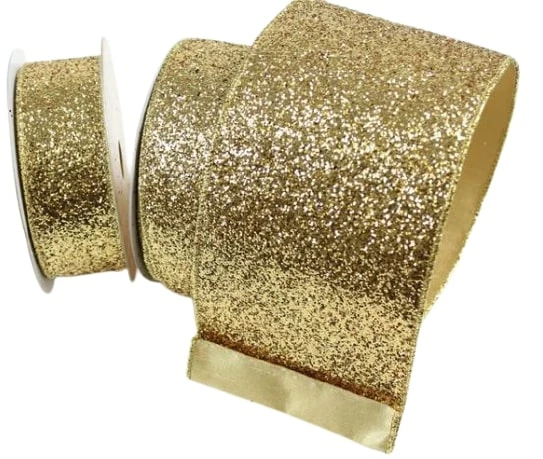 Best reviews of π The π Christmas Palace 4" X 10YD GOLD GLITTER MAGIC RIBBON π₯ 1 The Christmas Palace 4" X 10YD GOLD GLITTER MAGIC RIBBON
