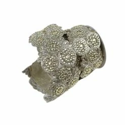 The Christmas Palace 3" X 5YD PLATINUM EXTREME JEWEL RIBBON