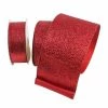 The Christmas Palace Razzle Dazzle 4" X 10YD RED DIAMOND DUST RIBBON