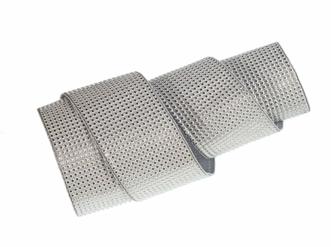 Budget π The π Christmas Palace 4" X 10YD SILVER DECO RIBBON Ribbon & Bows π 1 The Christmas Palace 4" X 10YD SILVER DECO RIBBON Ribbon & Bows