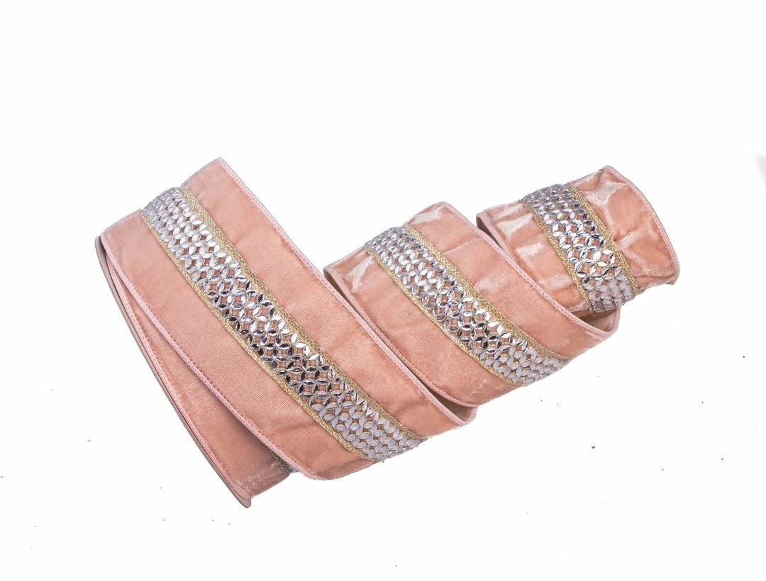 Best Pirce π The π Christmas Palace 4" X 10YD JEWELED LACE BLUSH PINK RIBBON π 2 The Christmas Palace 4" X 10YD JEWELED LACE BLUSH PINK RIBBON