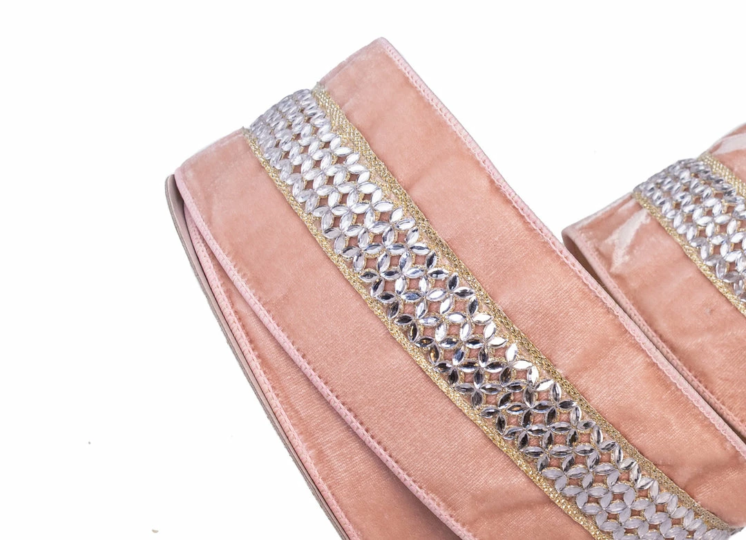 Best Pirce π The π Christmas Palace 4" X 10YD JEWELED LACE BLUSH PINK RIBBON π 3 The Christmas Palace 4" X 10YD JEWELED LACE BLUSH PINK RIBBON