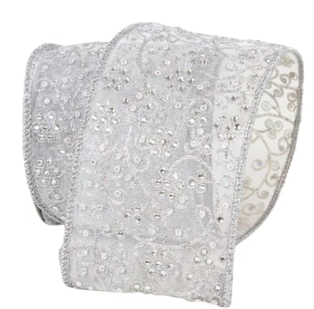 New π The π
Christmas Palace Ribbon & Bows 4" X 10YD SILVER JUBILEE VINES π 1 The Christmas Palace Ribbon & Bows 4" X 10YD SILVER JUBILEE VINES