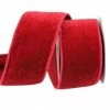 The Christmas Palace Ribbon & Bows 2.5" X 10YD RED VELVET DIAMOND DUST RIBBON