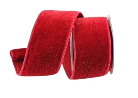 Cheap π₯° The π Christmas Palace Ribbon & Bows 2.5" X 10YD RED VELVET DIAMOND DUST RIBBON β 1 The Christmas Palace Ribbon & Bows 2.5" X 10YD RED VELVET DIAMOND DUST RIBBON