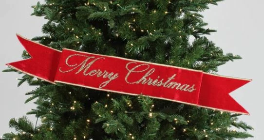 New β€οΈ The π Christmas Palace Ribbon & Bows 4" X 4 FT RED & GOLD "MERRY π Christmas" BANNER RIBBON π 1 The Christmas Palace Ribbon & Bows 4" X 4 FT RED & GOLD "MERRY CHRISTMAS" BANNER RIBBON