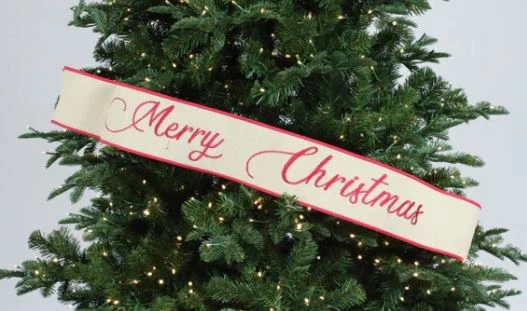 Deals π€© The π Christmas Palace 4" X 3 FT BURLAP "MERRY π Christmas" BANNER RIBBON Ribbon & Bows π 3 The Christmas Palace 4" X 3 FT BURLAP "MERRY CHRISTMAS" BANNER RIBBON Ribbon & Bows
