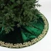 The Christmas Palace 72" EMERALD ELEGANT EMBROIDERY TREE SKIRT Skirts & Stockings