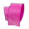 The Christmas Palace 4" X 10YD FUCHSIA SUGAR CANDY RIBBON
