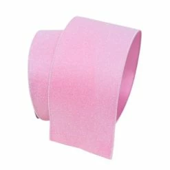The Christmas Palace 4" X 10YD LIGHT PINK SUGAR CANDY RIBBON Ribbon & Bows