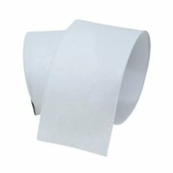 The Christmas Palace 4" X 10YD WHITE SUGAR CANDY RIBBON Ribbon & Bows