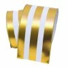 The Christmas Palace Ribbon & Bows 4" X 10YD GOLD VERTICALLY STRIPED FOIL RIBBON