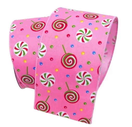 Promo π The π Christmas Palace 2.5" X 10YD PINK BRIGHT TREATS RIBBON Ribbon & Bows π 1 The Christmas Palace 2.5" X 10YD PINK BRIGHT TREATS RIBBON Ribbon & Bows