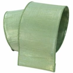 The Christmas Palace Ribbon & Bows 4" X 10YD SHINY MINT GREEN RIBBON