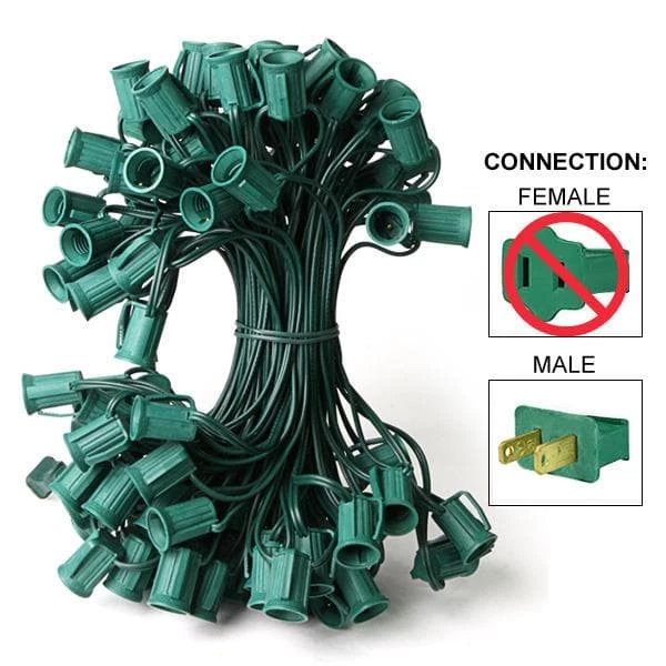 Cheapest π The π Christmas Palace π Christmas LIGHTS 100 FT C9 GREEN WIRE 12" SPACING E17 BASE π 1 The Christmas Palace CHRISTMAS LIGHTS 100 FT C9 GREEN WIRE 12" SPACING E17 BASE