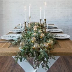 The Christmas Palace CHRISTMAS LIGHTS 15 FT 10 LED MERCURY GLASS LIGHT SET COOPER WIRE CONNECTABLE UP TO 10 SETS