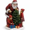 The Christmas Palace 15" SANTA & CHILDREN AROUND THE TREE Santas