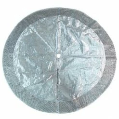 The Christmas Palace Skirts & Stockings 72" PLATINUM JEWELED BORDER TREE SKIRT