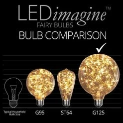 Best reviews of π The β Christmas Palace β Christmas LIGHTS G125 WARM WHITE FAIRY LIGHT BULB 𧨠7 The Christmas Palace CHRISTMAS LIGHTS G125 WARM WHITE FAIRY LIGHT BULB
