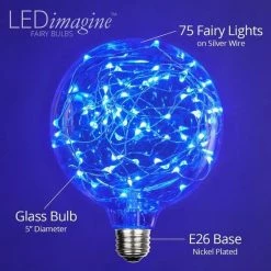 The Christmas Palace G125 BLUE LED FAIRY LIGHT BULB