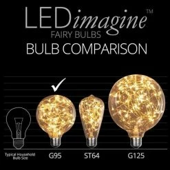 Discount π₯ The π Christmas Palace G95 WARM WHITE LED FAIRY BULB π 9 The Christmas Palace G95 WARM WHITE LED FAIRY BULB