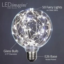 The Christmas Palace G95 COOL WHITE LED FAIRY BULB