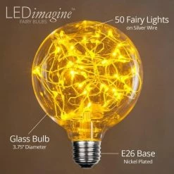 The Christmas Palace G95 GOLD LED FAIRY BULB