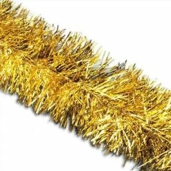 The Christmas Palace Garlands 50 FT X 8" GOLD TINSEL GARLAND