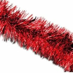 The Christmas Palace 50 FT X 8" RED TINSEL GARLAND