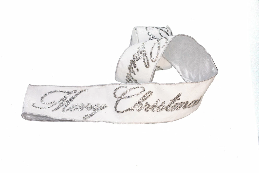 Best reviews of β€οΈ The π Christmas Palace Ribbon & Bows 4" X 5YD WHITE VELVET MERRY π Christmas RIBBON π₯ 2 The Christmas Palace Ribbon & Bows 4" X 5YD WHITE VELVET MERRY CHRISTMAS RIBBON