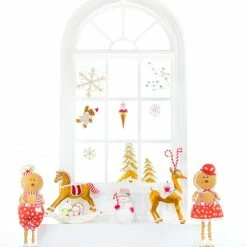 The Christmas Palace Sugar & Spice 23" BROWN ROCKING GINGERBREAD HORSE