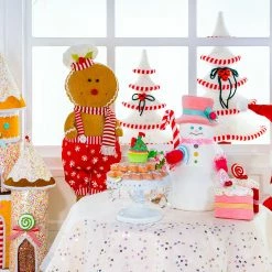 The Christmas Palace 6" PINK CAKE SLICE WITH SPRINKLES ORNAMENT SET OF 6