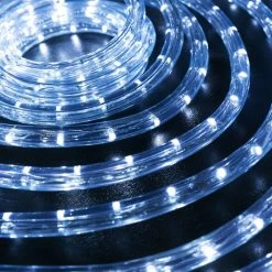 The Christmas Palace 150 FT LED SNOW WHITE ROPE LIGHT FLEX, 1/2" DIAMETER CHRISTMAS LIGHTS