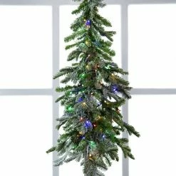 The Christmas Palace CHRISTMAS TREES 3 FT WINTER FROST ALPINE TREE PRE LIT