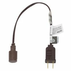 The Christmas Palace BROWN COAXIAL RECTIFIED PLUG FOR COAXIAL LIGHTS CHRISTMAS LIGHTS